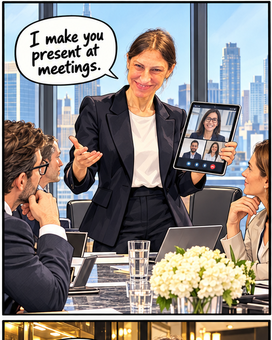Live participation in a meeting