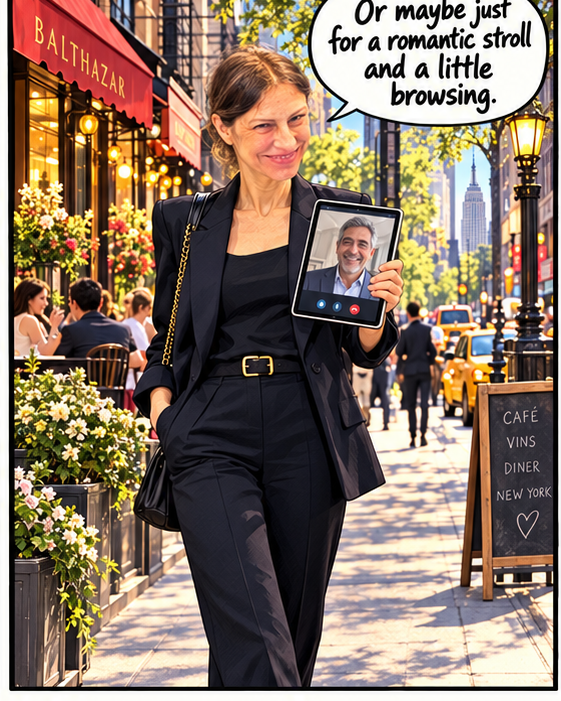 Live remote walk in New York